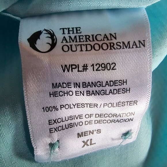 NWOT THE AMERICAN OUTDOORSMAN (XL) Vented Short Sleeve Button Up - Picture 6 of 6
